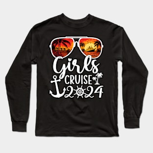 Girls Cruise 2024 Girls Trip Vacation Long Sleeve T-Shirt